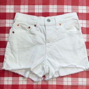 Levi’s White Denim Cutoff Shorts Sz.24